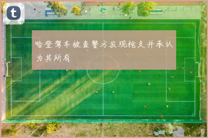 哈登驾车被查警方发现枪支并承认为其所有