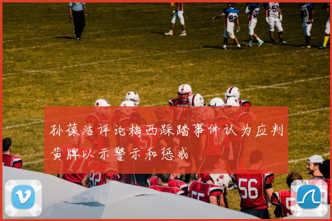 孙葆洁评论梅西踩踏事件认为应判黄牌以示警示和惩戒